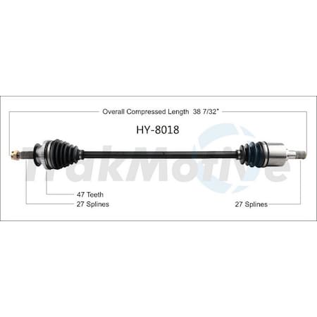 Surtrack Axle Cv Axle Shaft, Hy-8018 HY-8018